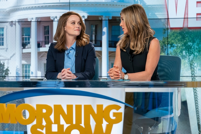 Jennifer Aniston and Reese Witherspoon on The Morning Show