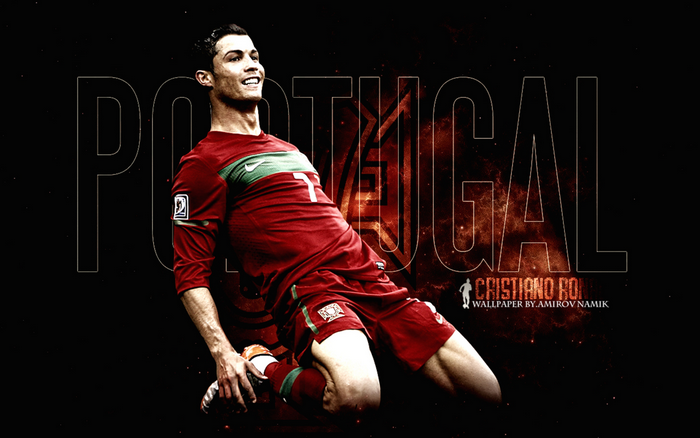 Cristiano Ronaldo in Portugal National Team Kit