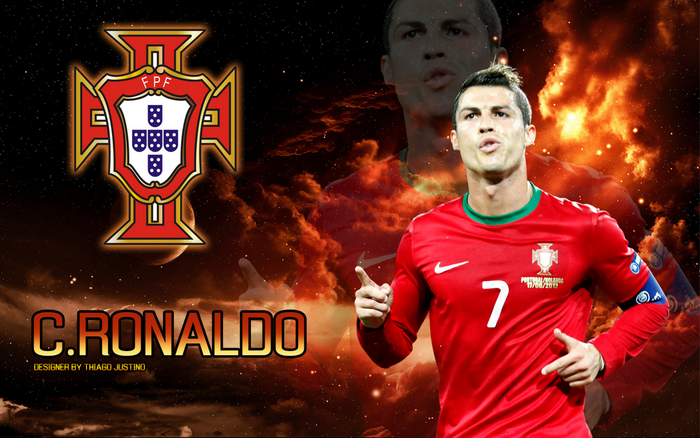 Cristiano Ronaldo Portugal National Football Team Art