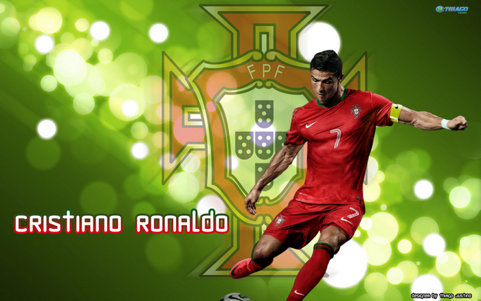Cristiano Ronaldo in Portugal National Football Team Jersey