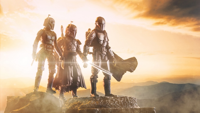 The Mandalorian with Boba Fett and Bo-Katan Kryze