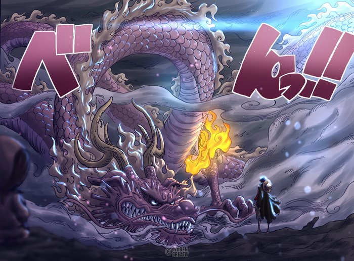 Momonosuke in Dragon Form Confrontation
