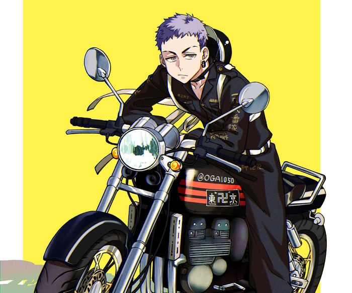Takashi Mitsuya on a motorcycle