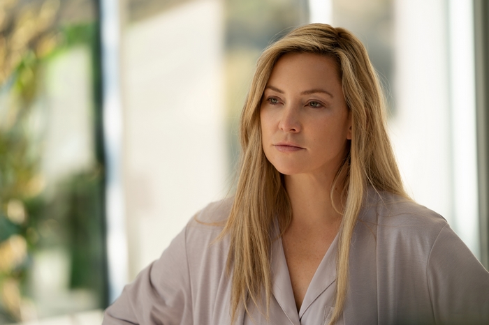 Kate Hudson looking thoughtful in Truth Be Told