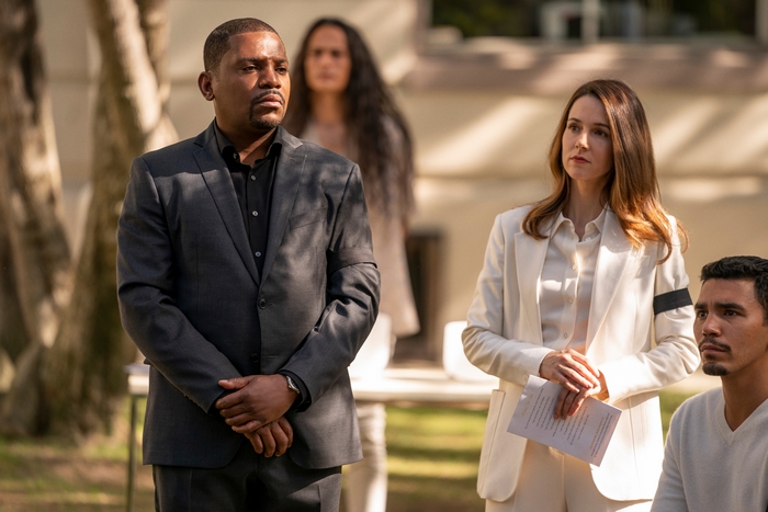 Mekhi Phifer and Alona Tal in Truth Be Told 4K