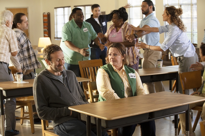 The Starling: Melissa McCarthy and Chris O'Dowd amidst commotion