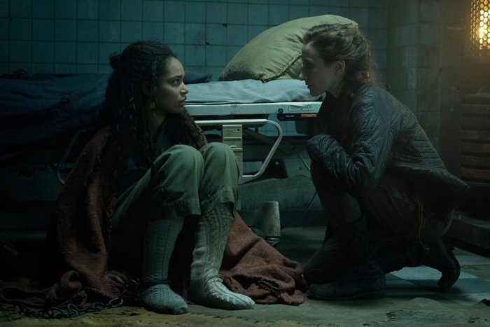 Eden Epstein and Nesta Cooper in a dramatic scene