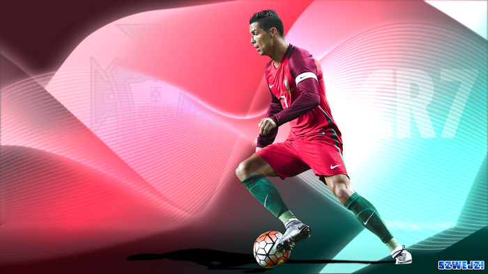 Cristiano Ronaldo dribbling for Portugal National Football Team