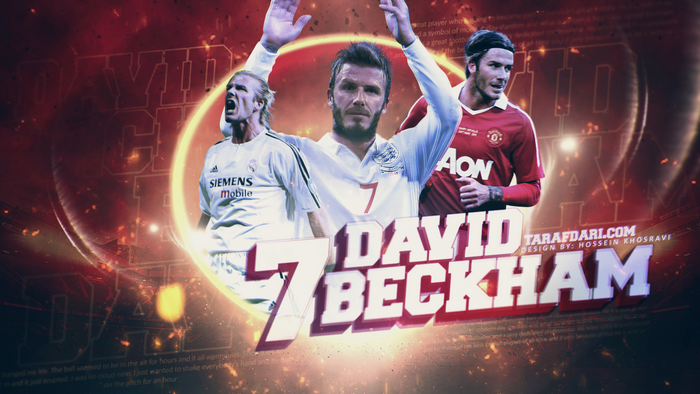 David Beckham #7 Football Legend Tribute