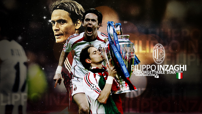 Filippo Inzaghi, A.C. Milan, Champions League celebration