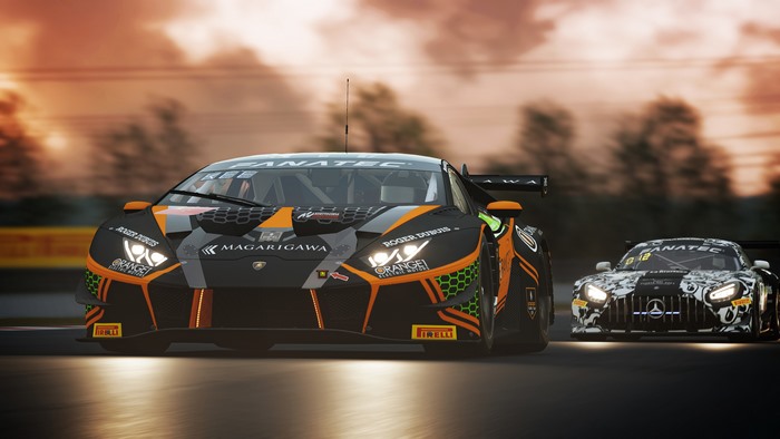 Assetto Corsa Competizione: Lamborghini and Mercedes GT3 race