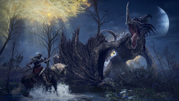 Elden Ring Dark Night Battle 4K