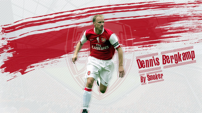 Dennis Bergkamp Arsenal F.C. player graphic
