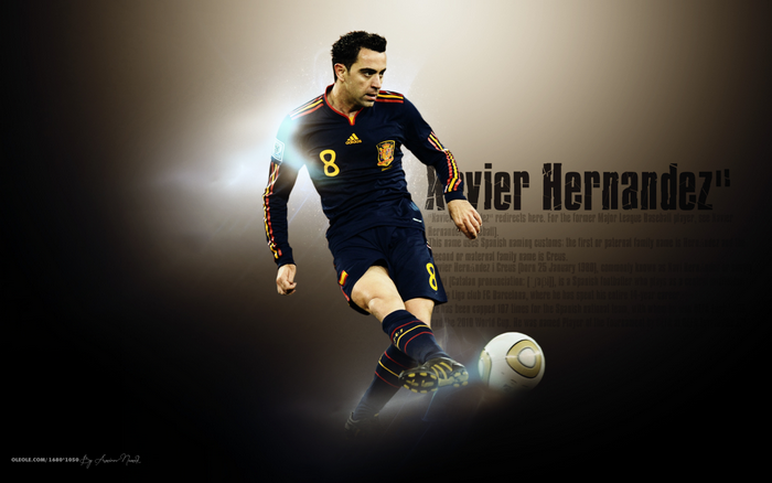 Xavi Hernandez Spain National Football Team Player