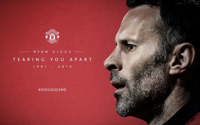 Ryan Giggs Manchester United Tearing You Apart Tribute Poster