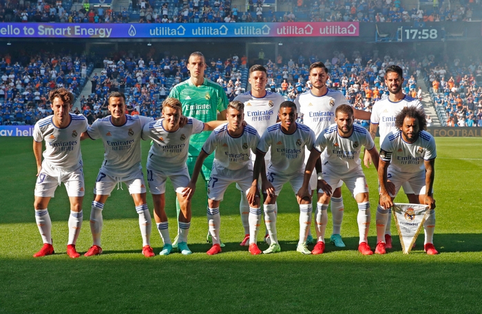 Real Madrid soccer team photo with Marcelo Vieira