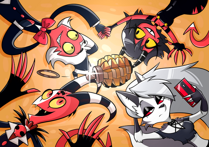 Helluva Boss Characters in Vibrant 4K Art