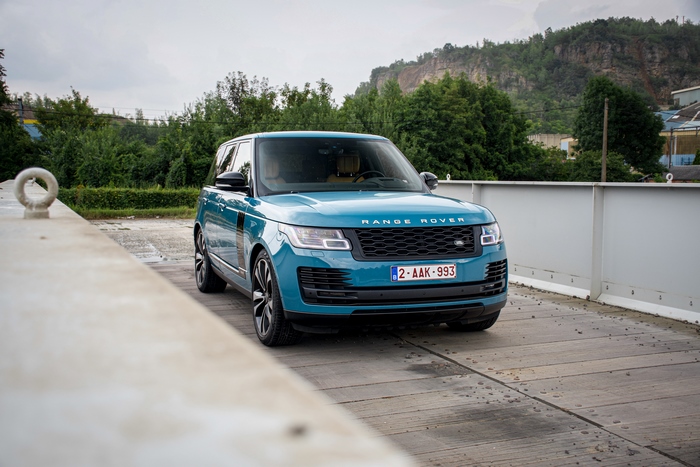 Blue Range Rover Autobiography "Fifty" SUV