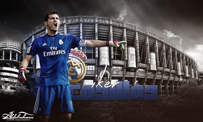 Iker Casillas at Santiago Bernabéu Stadium