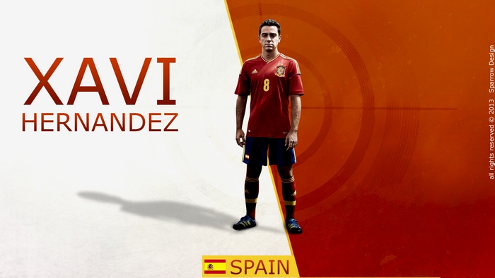 Xavi Hernandez Spain National Football Team Player