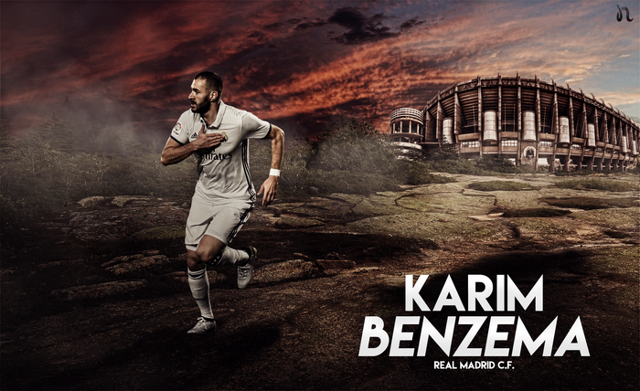 Karim Benzema Real Madrid C.F. at Santiago Bernabéu