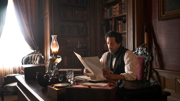 Adrien Brody reading in Chapelwaite study