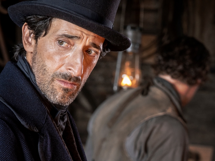 Adrien Brody in Chapelwaite looking intense