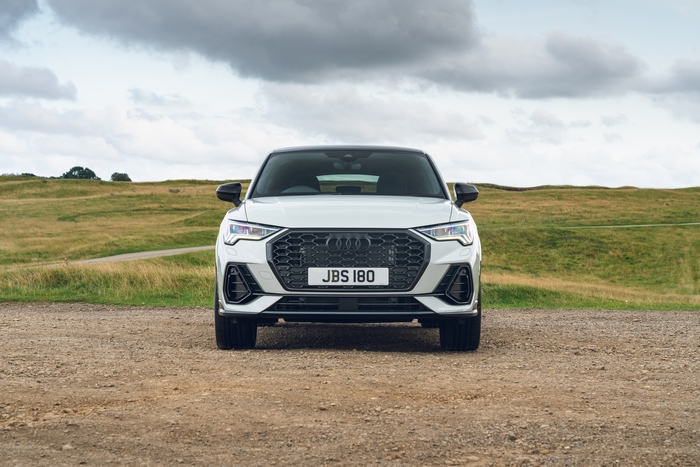 Audi Q3 Sportback S Line SUV on a dirt road