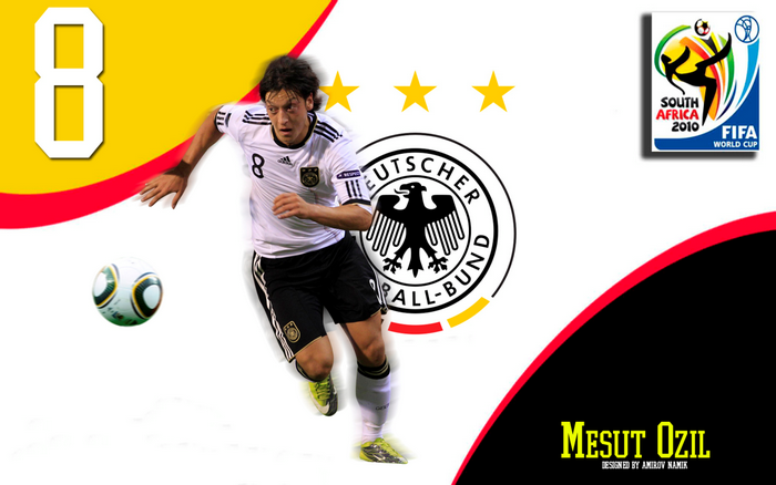 Mesut Özil Germany National Football Team 2010 World Cup