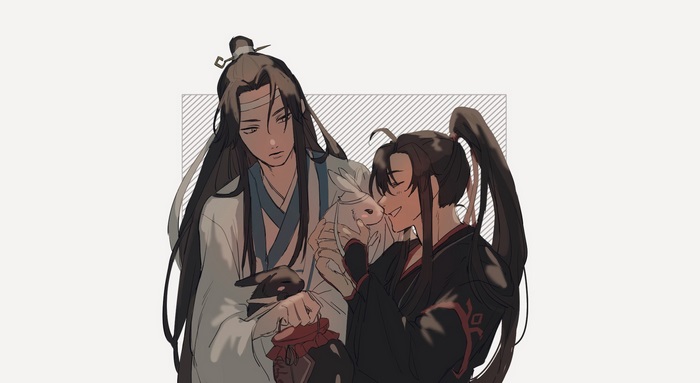 Mo Dao Zu Shi Lan Wangji Wei Wuxian with rabbits