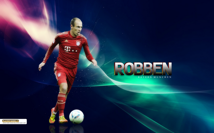 Arjen Robben Dribbling for Bayern Munich