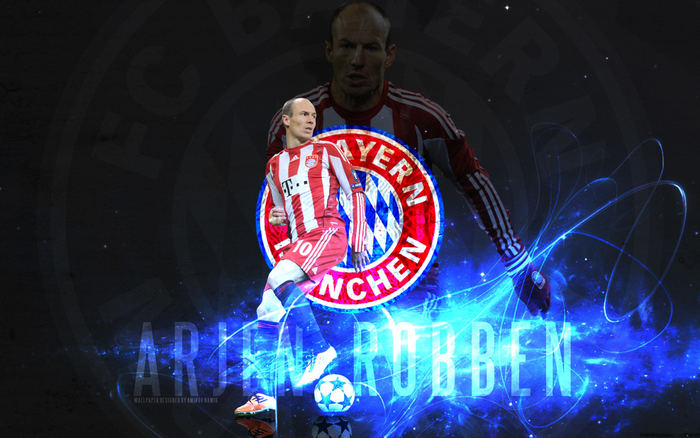 Arjen Robben FC Bayern Munich Football Player Art