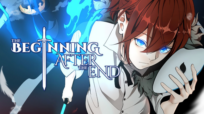 The Beginning After The End character with glowing eyes and mask