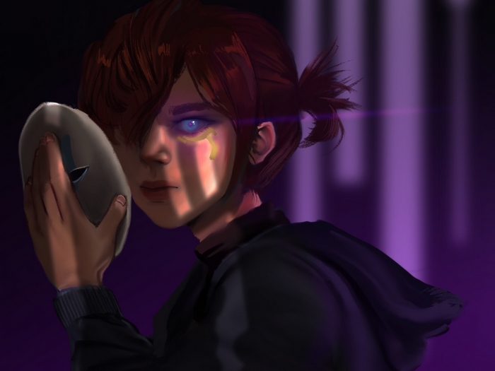 The Beginning After The End: Glowing Eye Masked Figure