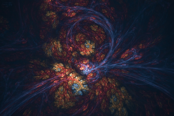 Abstract Fractal Art in Vivid Colors 4K