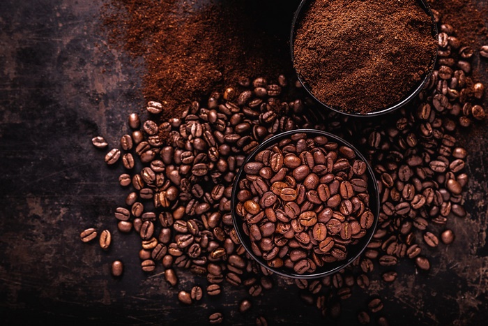 Roasted Coffee Beans and Ground Coffee