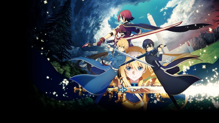 Sword Art Online: Alicization Lycoris characters with swords