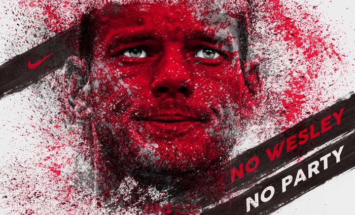 Wesley Sneijder Red Splatter No Wesley No Party