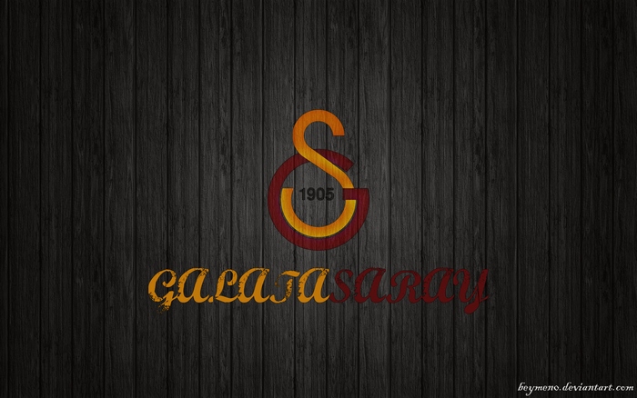 Galatasaray S.K. Soccer Logo on Wood