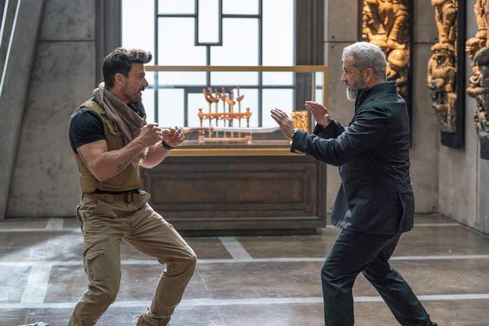Mel Gibson and Frank Grillo face off in Boss Level