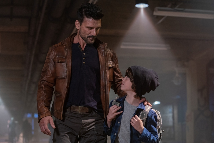 Boss Level: Frank Grillo and boy share a moment