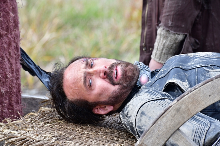 Nicolas Cage distressed in Prisoners Of The Ghostland
