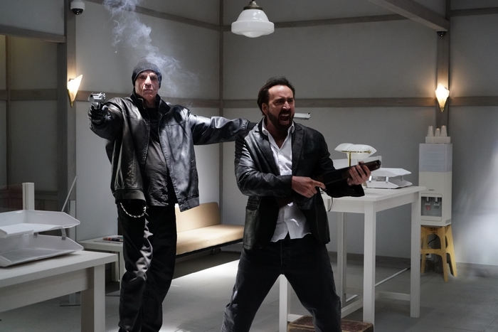 Nicolas Cage and Nick Cassavetes in Prisoners Of The Ghostland