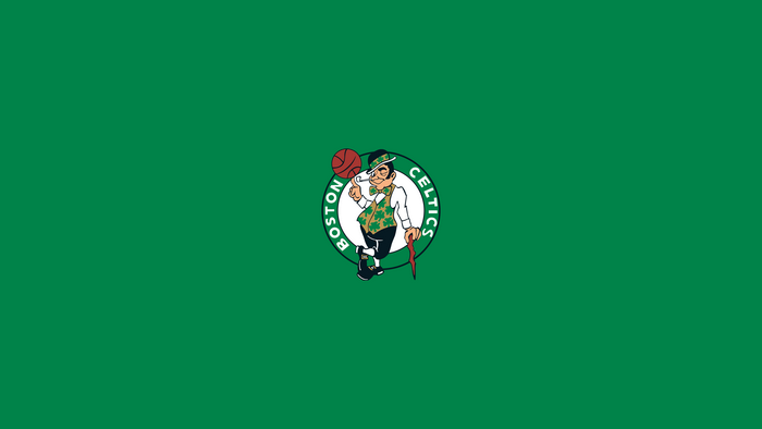 Boston Celtics Logo on Green Background