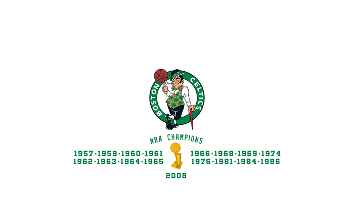 Boston Celtics NBA Champions Logo and Years