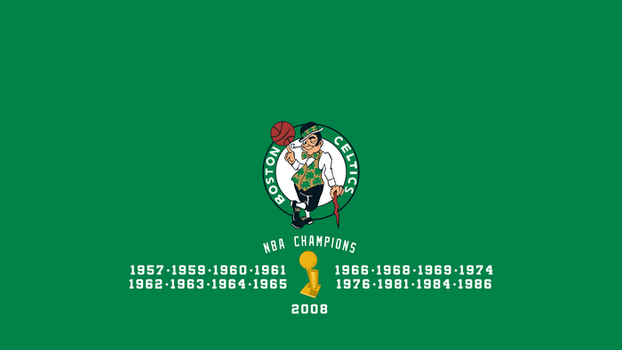 Boston Celtics Logo with NBA Championship Years