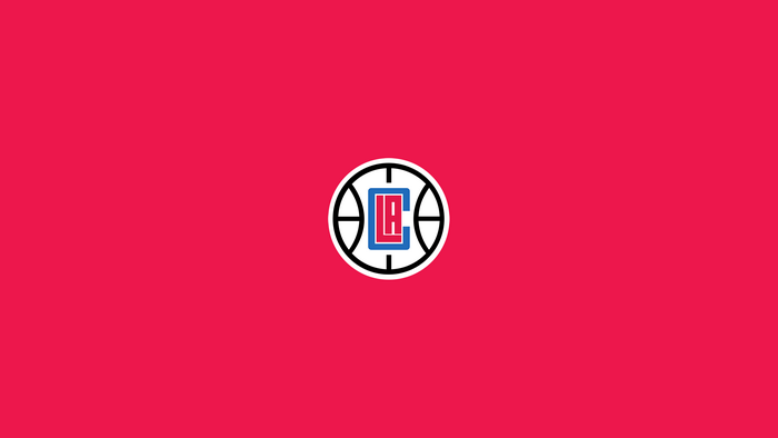 Los Angeles Clippers NBA Logo on Red