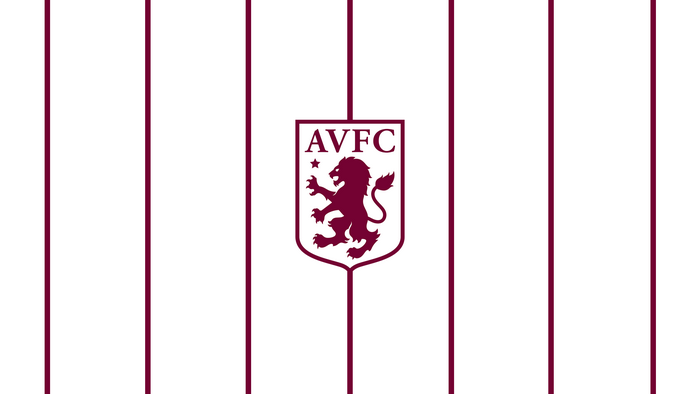 Aston Villa F.C. Striped Soccer Emblem