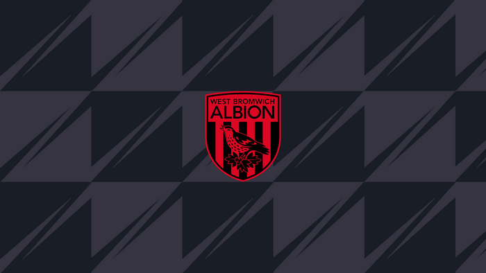 West Bromwich Albion F.C. Logo Dark Patterned Background