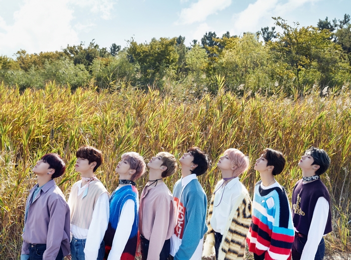 Stray Kids Boy Band Outdoors in Nature